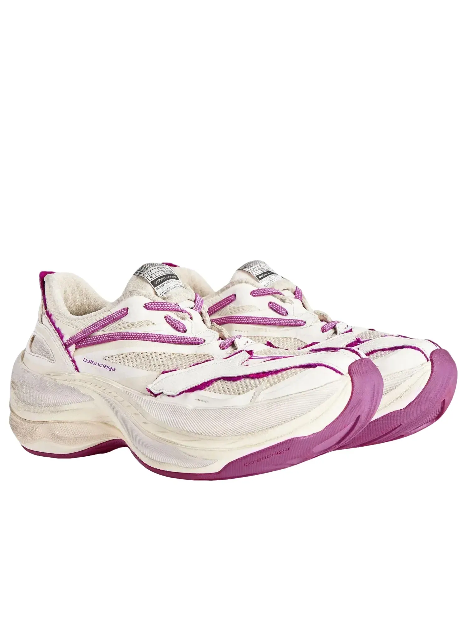 Кроссовки Balenciaga Jet в цвете «клубнично-розовый» (Eggshell 'Strawberry Pink') 872640WMRTN9150 — изображение 3 из 4