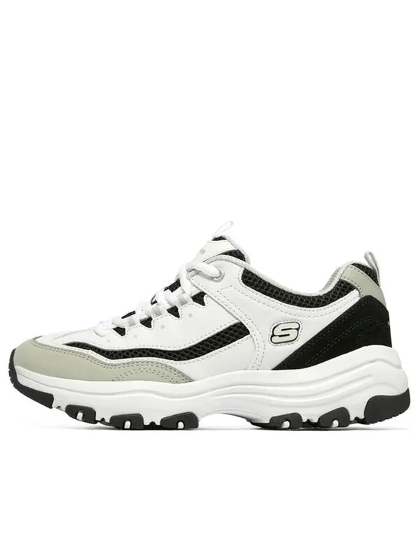 Кроссовки arch fit d'lites 'white black beige' Skechers — изображение 1 из 4, белый/черный/бежевый
