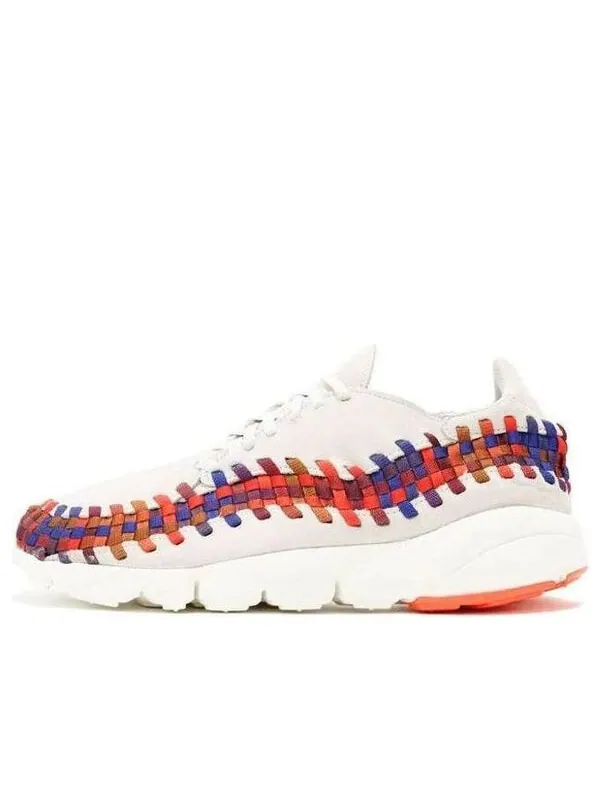 Кроссовки air footscape woven nm 'light bone rainbow' Nike — изображение 1 из 4, светлый/светлый/красный