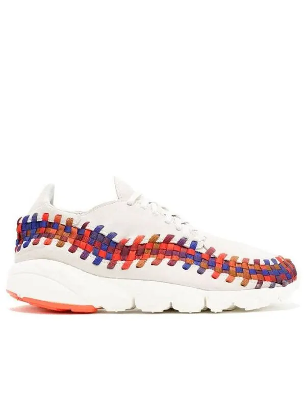 Кроссовки air footscape woven nm 'light bone rainbow' Nike — изображение 2 из 4, светлый/светлый/красный
