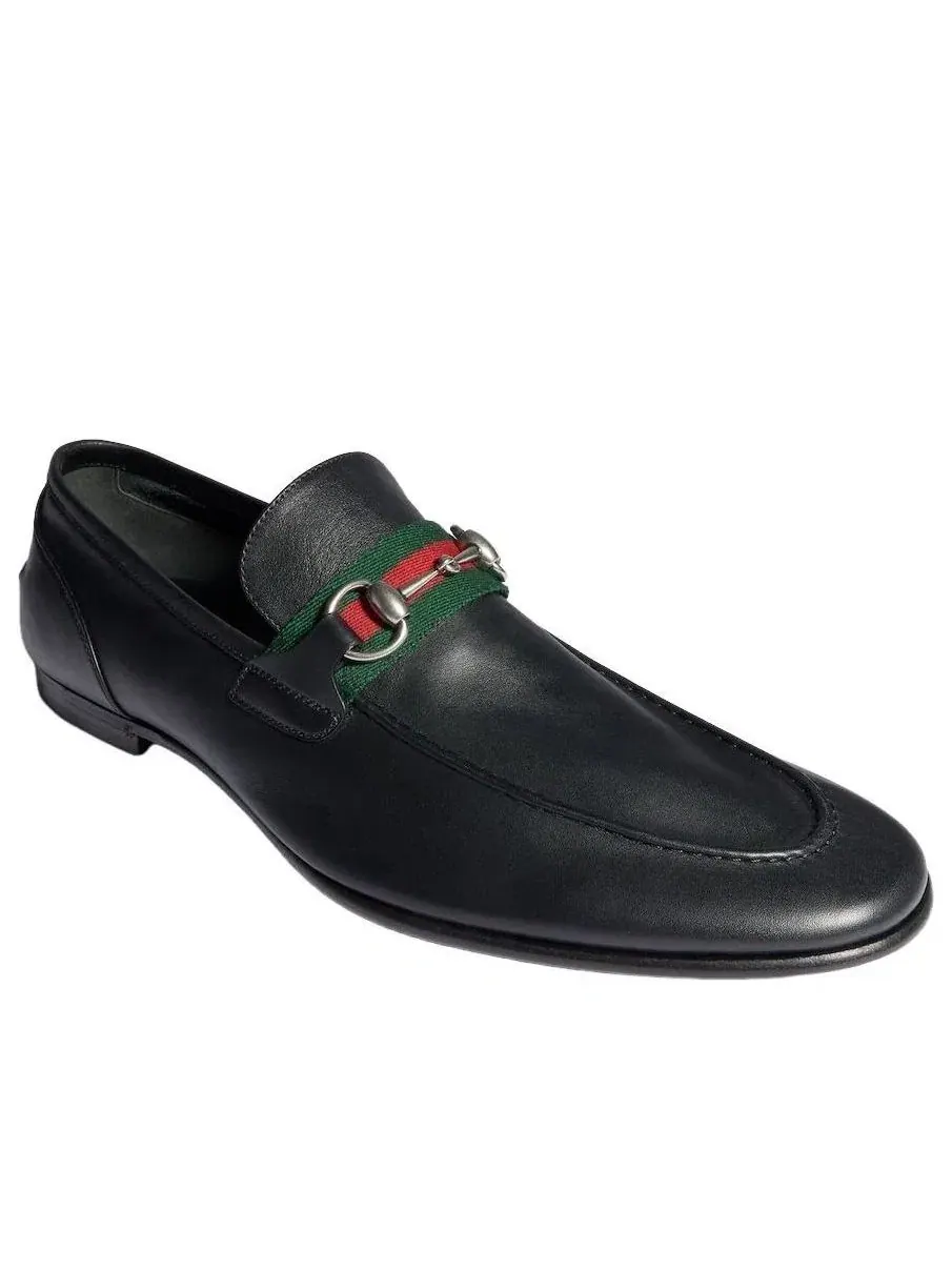 Мужские лоферы Gucci Como Variation Black — изображение 2 из 9, черный