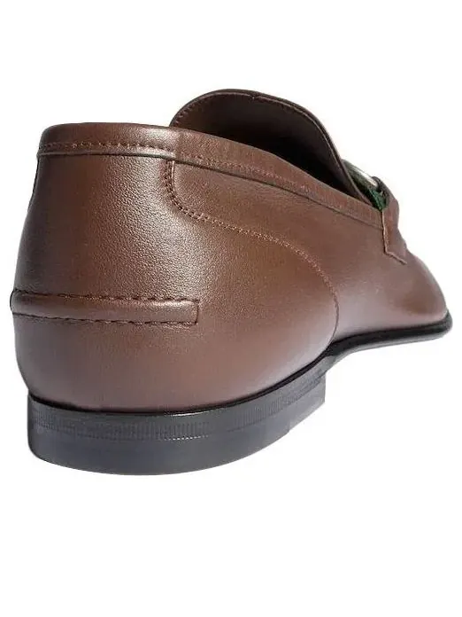 Мужские лоферы из кожи с круглым носком Gucci Como Loafer — изображение 6 из 7, коричневый