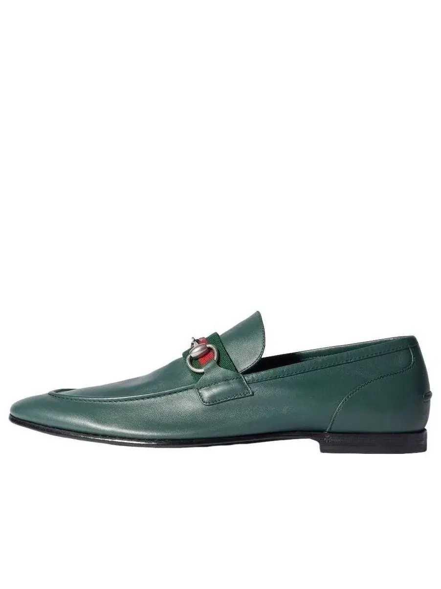 Мужские лоферы с круглым носком Gucci Como Loafer — изображение 1 из 9, зеленый