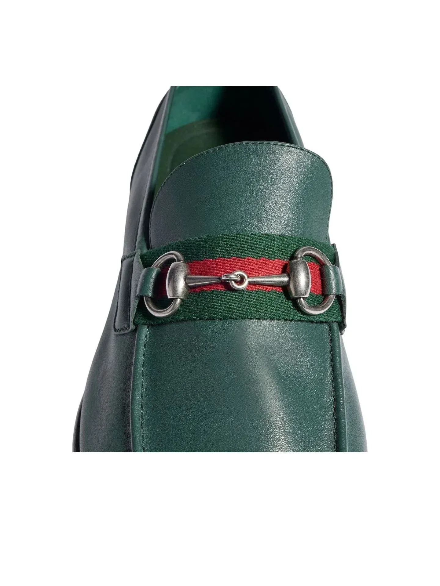 Мужские лоферы с круглым носком Gucci Como Loafer — изображение 6 из 9, зеленый