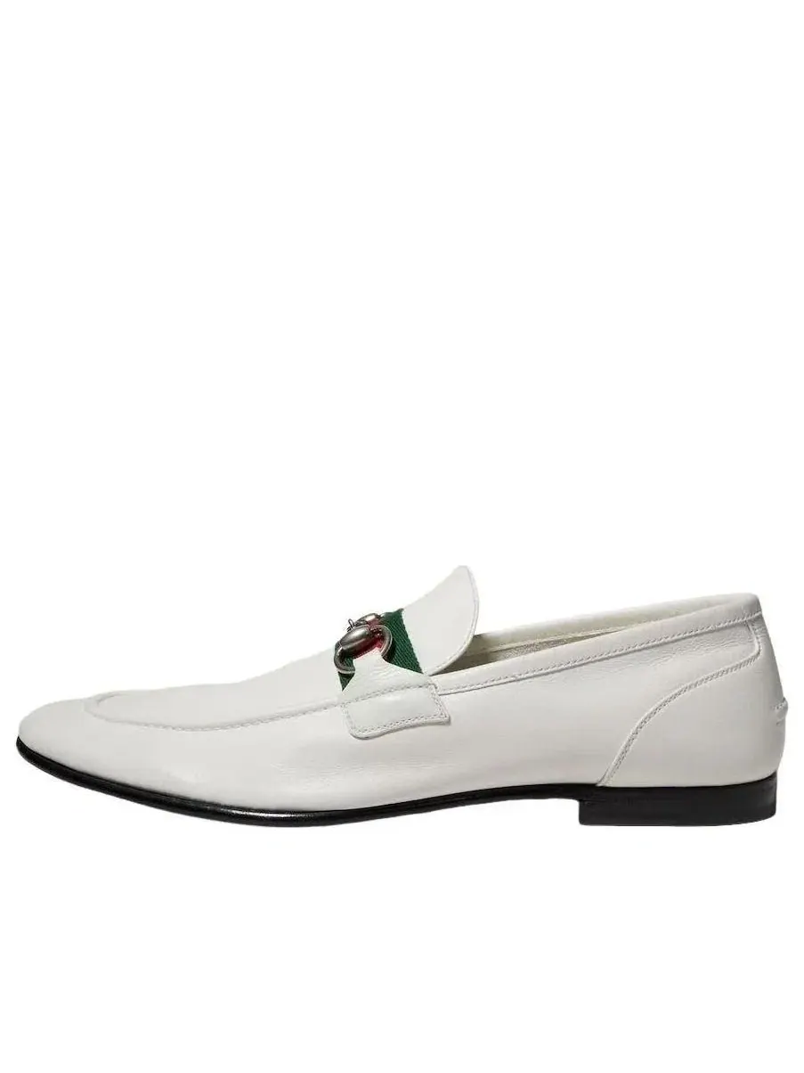 Мужские лоферы с кожаным верхом Gucci Como Loafer — изображение 1 из 9, белый