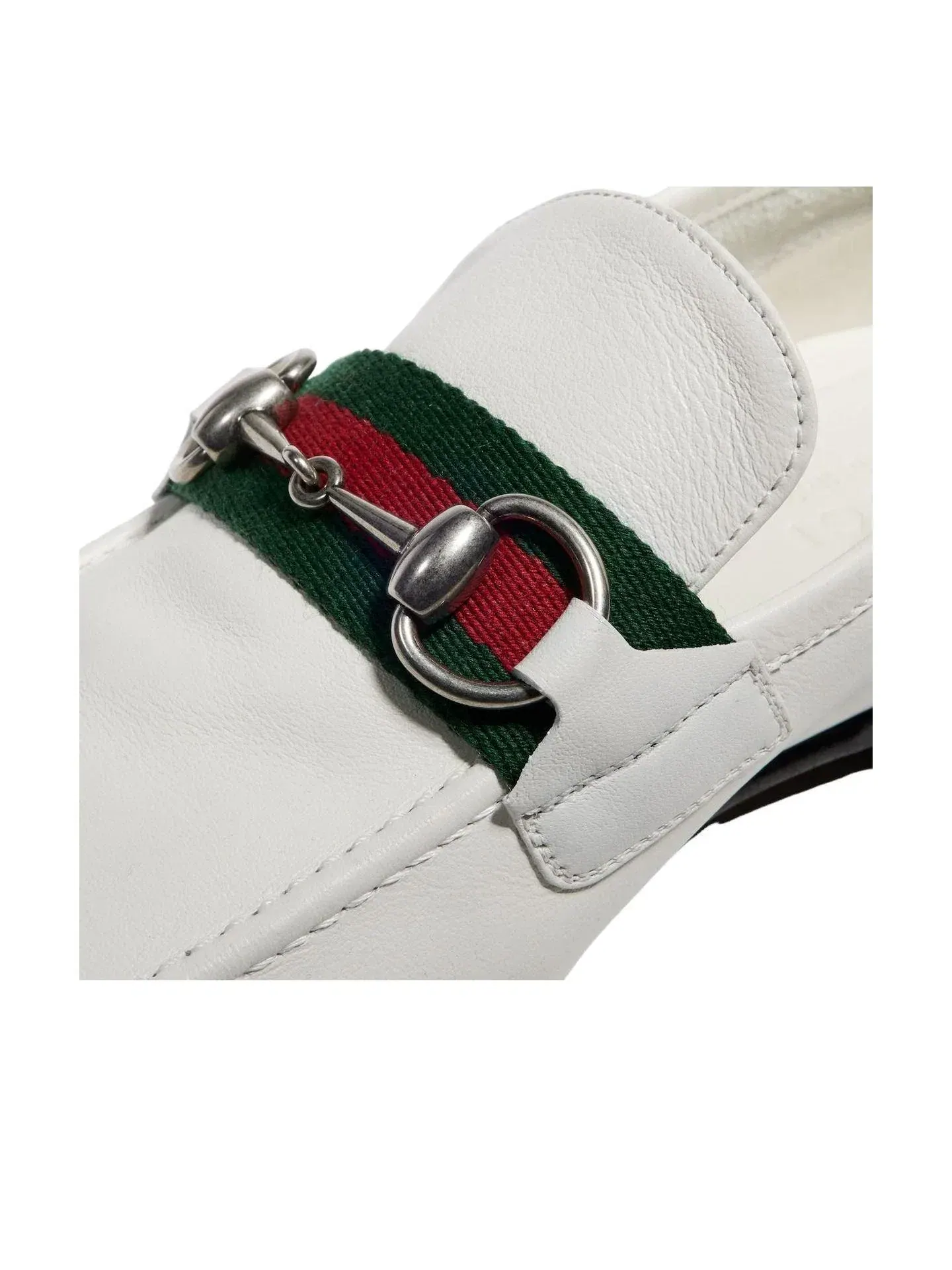 Мужские лоферы с кожаным верхом Gucci Como Loafer — изображение 6 из 9, белый
