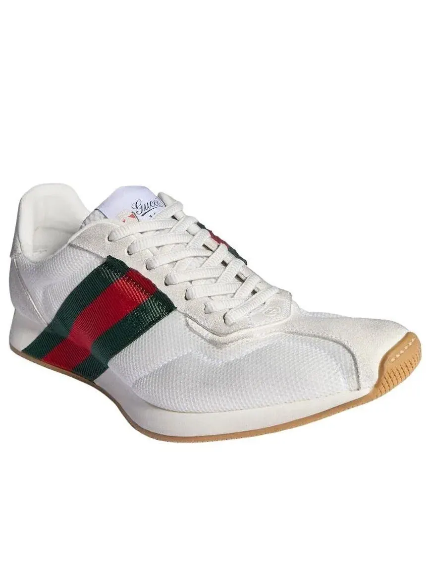 Женские кроссовки с шнуровкой Tempo Gucci — изображение 2 из 8, белый