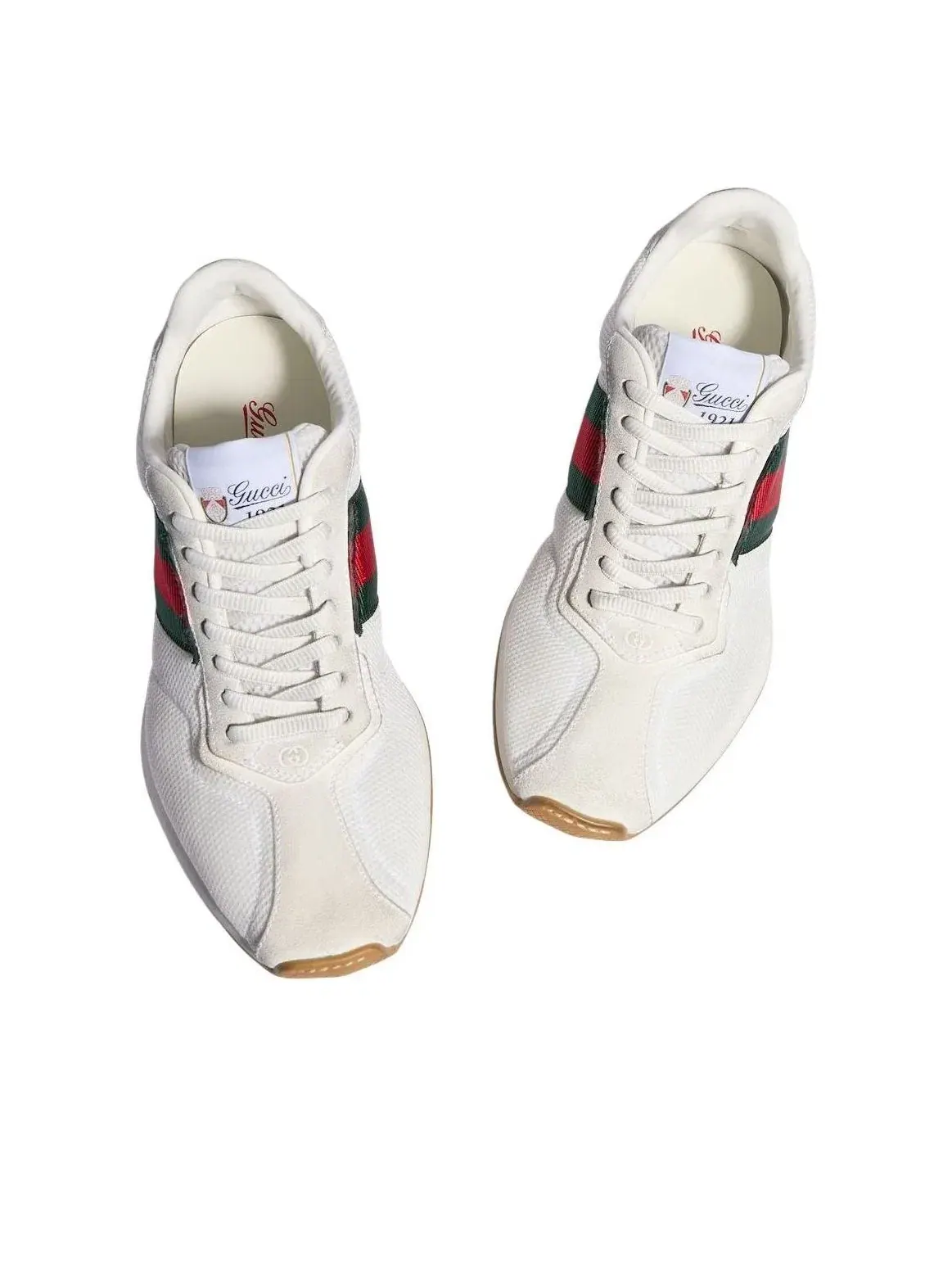 Женские кроссовки с шнуровкой Tempo Gucci — изображение 3 из 8, белый