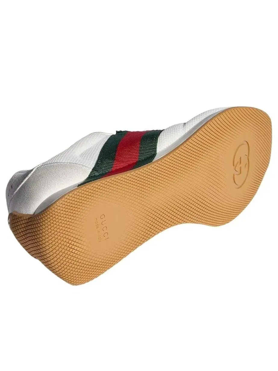 Женские кроссовки с шнуровкой Tempo Gucci — изображение 4 из 8, белый