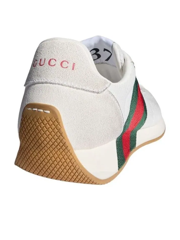 Женские кроссовки с шнуровкой Tempo Gucci — изображение 5 из 8, белый