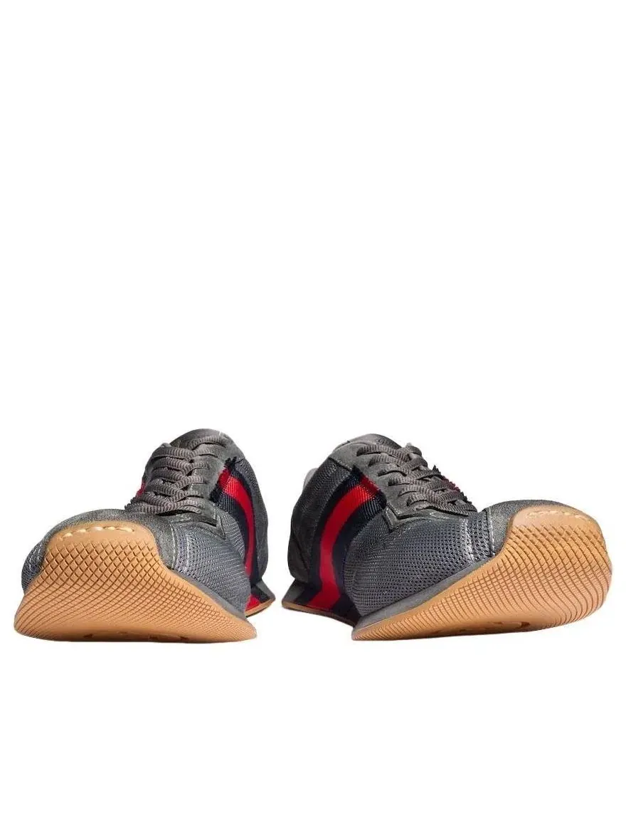 Мужские кроссовки с принтом Gucci Tempo Sneaker — изображение 3 из 7, серый