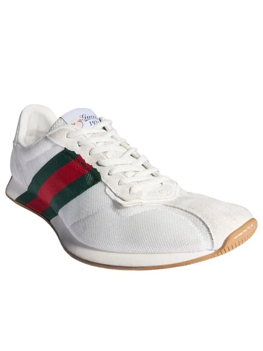 Мужские кроссовки с шнуровкой Tempo Gucci — изображение 2 из 7, белый