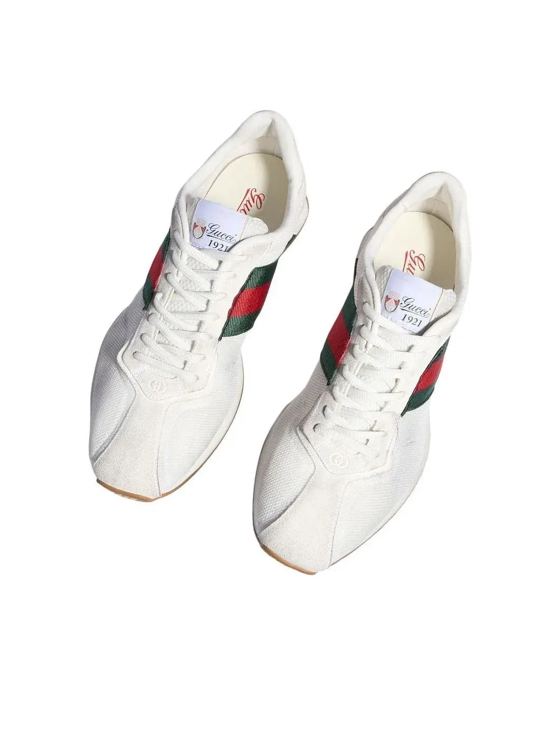 Мужские кроссовки с шнуровкой Tempo Gucci — изображение 3 из 7, белый
