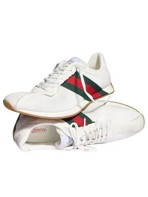 Мужские кроссовки с шнуровкой Tempo Gucci — изображение 5 из 7, белый