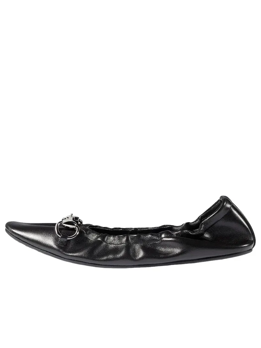 Балетки Gucci Prima, черные, 875322-AAF3Q-1000 — изображение 1 из 9, черный