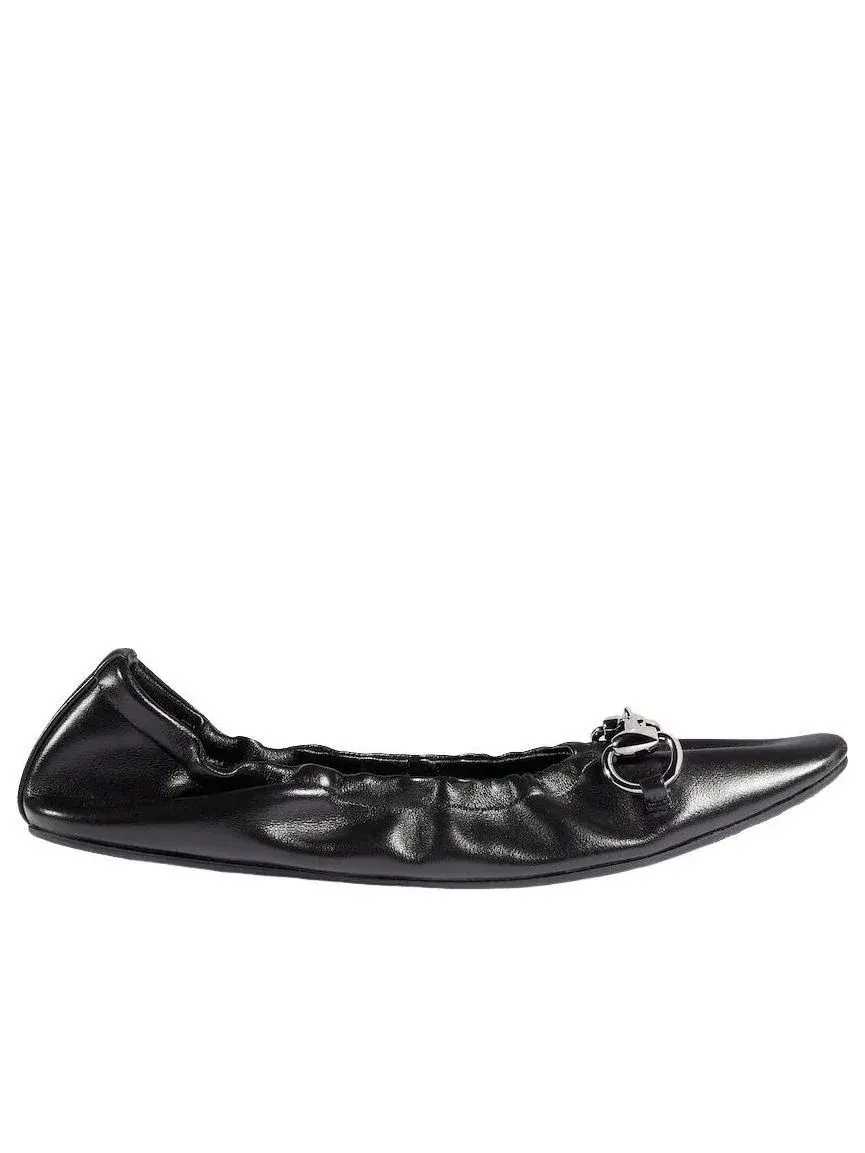 Балетки Gucci Prima, черные, 875322-AAF3Q-1000 — изображение 2 из 9, черный