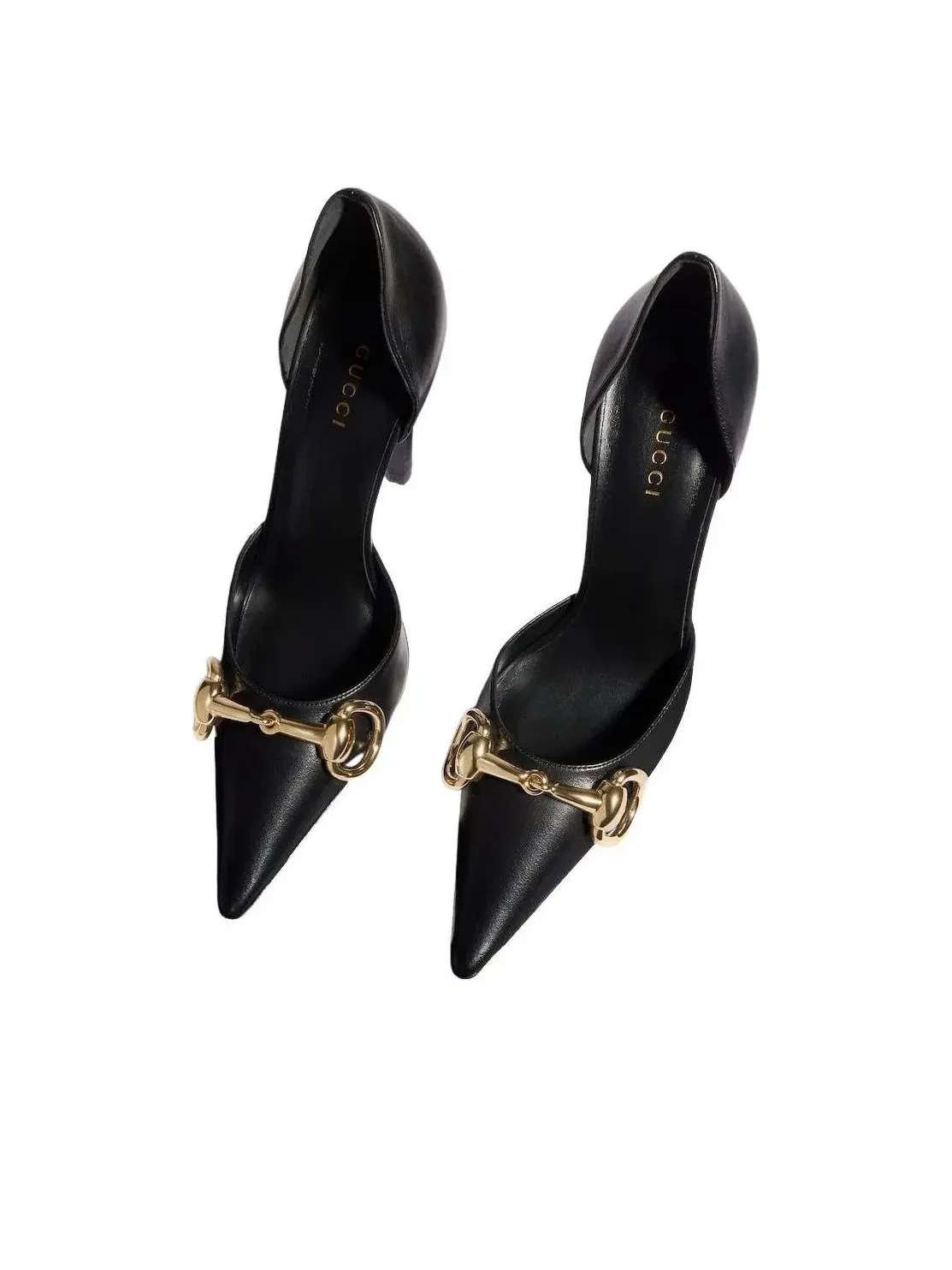 Женские туфли-лодочки на высоком каблуке с узким мысом Gucci Boulevard — изображение 4 из 8, черный