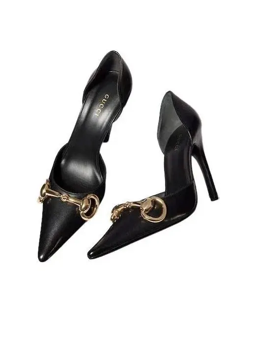 Женские туфли-лодочки на высоком каблуке с узким мысом Gucci Boulevard — изображение 5 из 8, черный