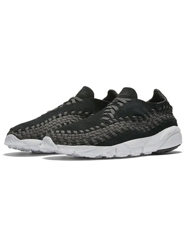 Кроссовки Nike Air Footscape спортивные с узором — изображение 3 из 4, черный/серый