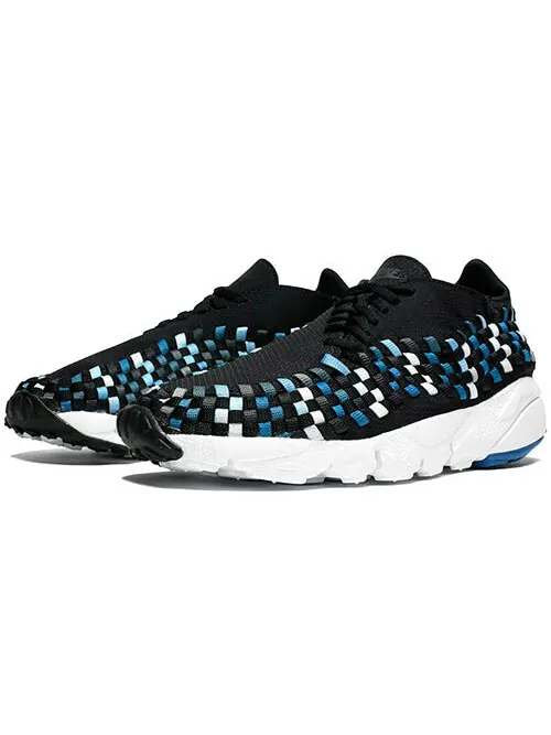 Кроссовки air footscape плетеные nm Nike — изображение 3 из 4, черный/синий