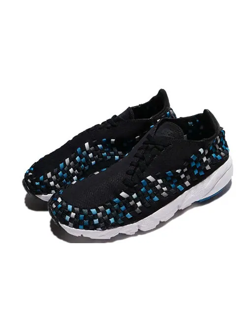 Кроссовки air footscape плетеные nm Nike — изображение 4 из 4, черный/синий