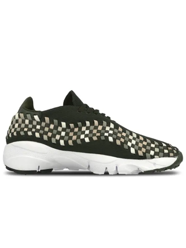 Кроссовки air footscape плетеные nm Nike — изображение 2 из 4, зеленый/белый