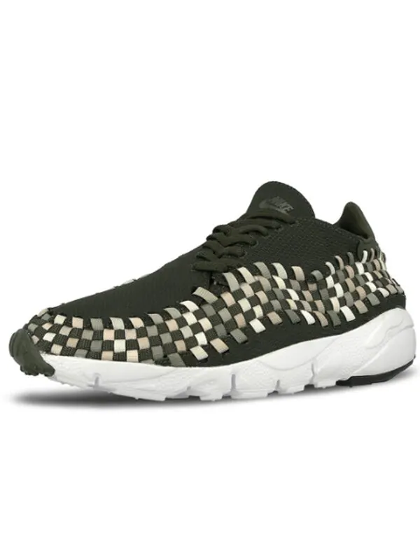 Кроссовки air footscape плетеные nm Nike — изображение 4 из 4, зеленый/белый