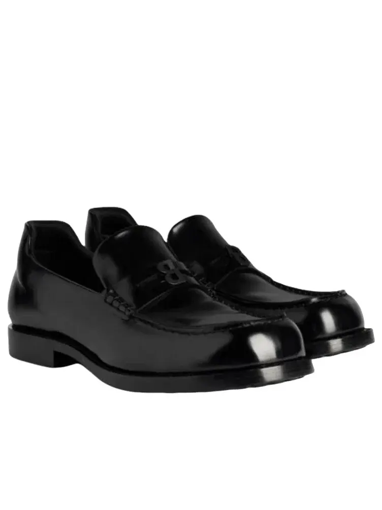 Мужские лоферы без шнуровки из телячьей кожи Balenciaga Comfy Loafer — изображение 3 из 4, черный
