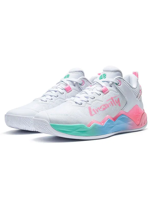 Кроссовки jlin-team v2 jeremy lin 'white neon pink' Xtep — изображение 2 из 4, белый/неоновый розовый