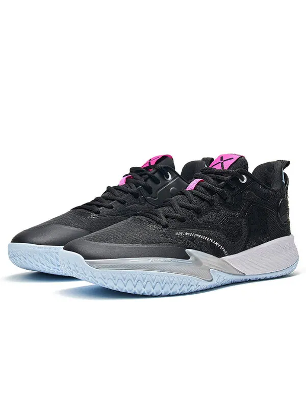 Кроссовки jeremy lin storm 2 'black blue' Xtep — изображение 3 из 4, черный/синий/серебристый