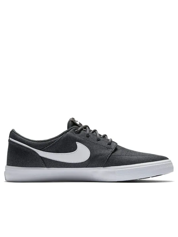 Кроссовки portmore 2 sb solar 'anthracite' Nike — изображение 2 из 4, белый черный
