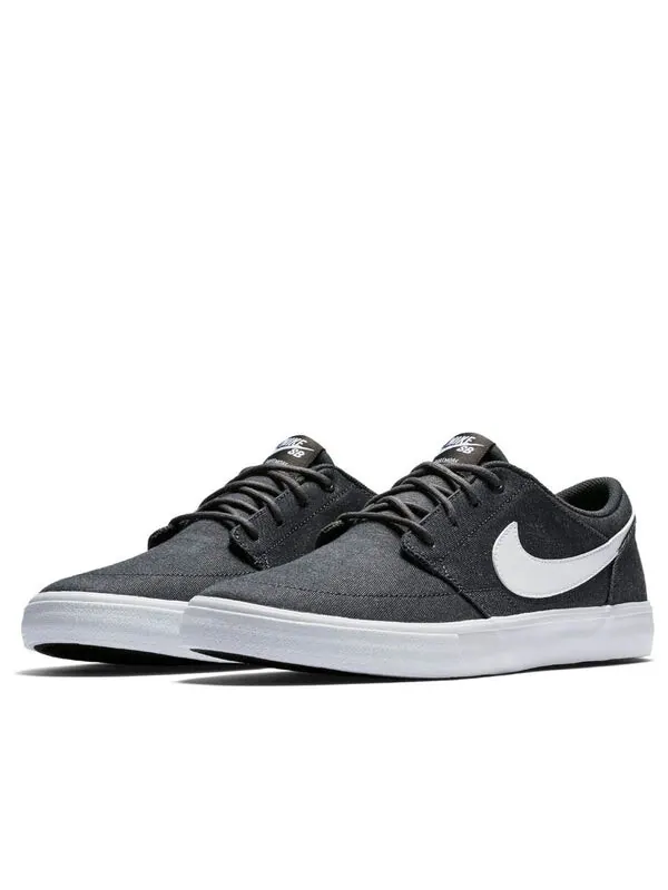 Кроссовки portmore 2 sb solar 'anthracite' Nike — изображение 3 из 4, белый черный