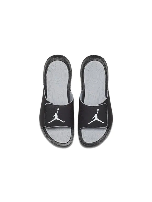 Тапочки hydro 6 retro slide 'black' Air Jordan — изображение 3 из 4, черный/белый/серый