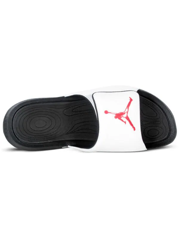 Тапочки hydro 6 slide 'white red' Air Jordan — изображение 3 из 4, белый/красный/черный