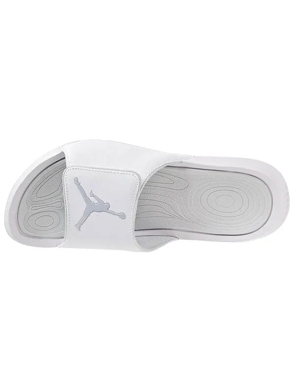 Тапочки hydro 6 /pure platinum Air Jordan — изображение 3 из 4, белый/серый
