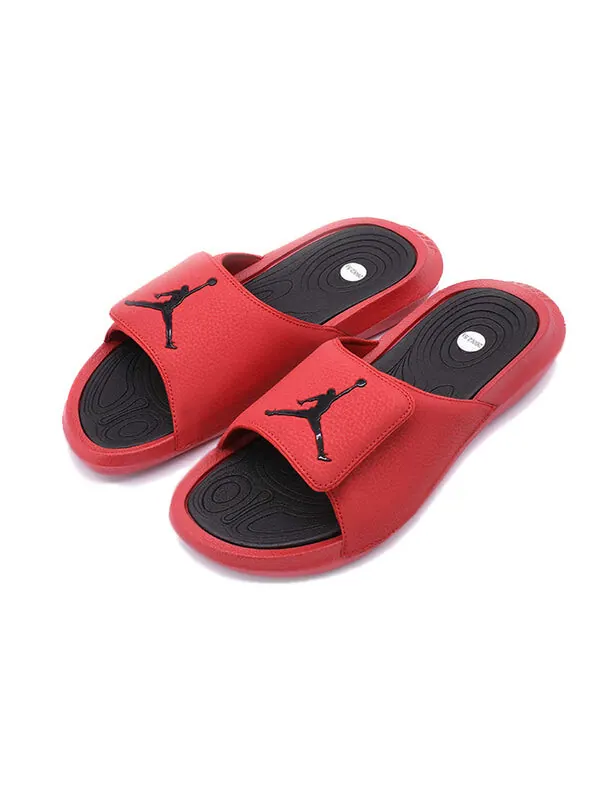 Тапочки Air Jordan Hydro 6 Slide 'Gym Red Black' — изображение 2 из 4, красный/черный