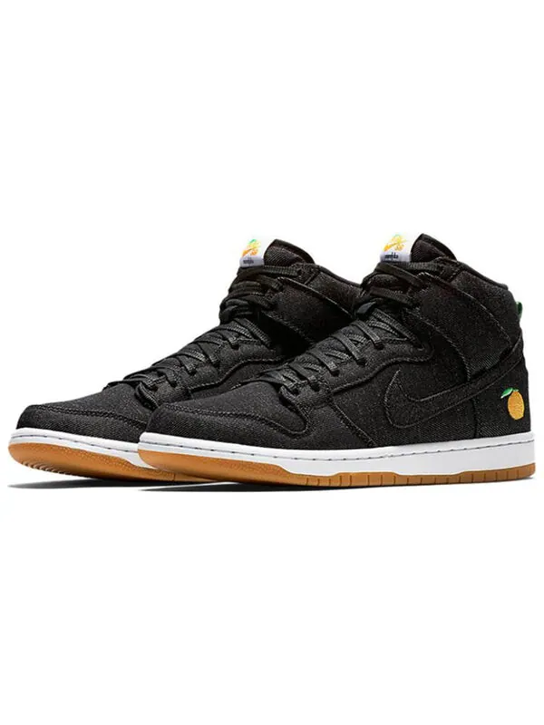 Кроссовки x david chang sb dunk high pro Nike — изображение 2 из 4, черный/белый/оранжевый