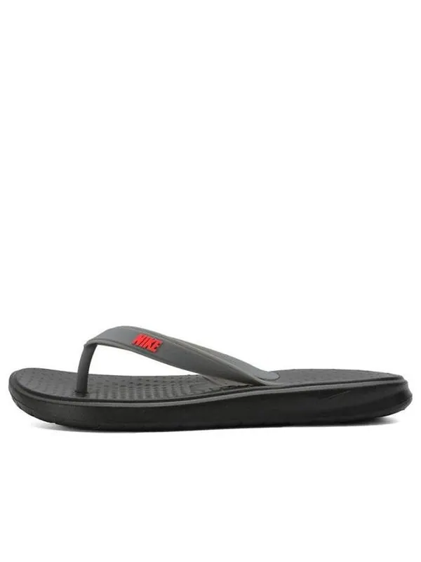 Тапочки solay thong 'black grey' Nike — изображение 1 из 4, черный