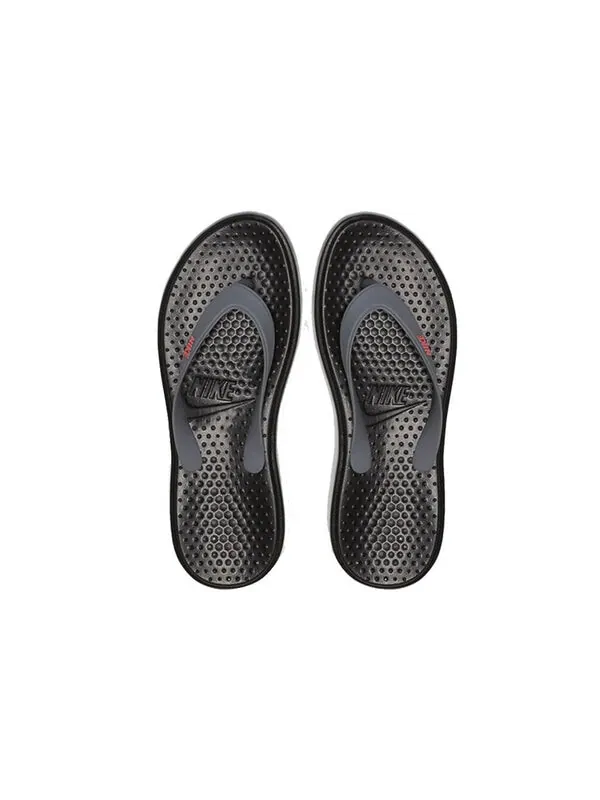 Тапочки solay thong 'black grey' Nike — изображение 3 из 4, черный