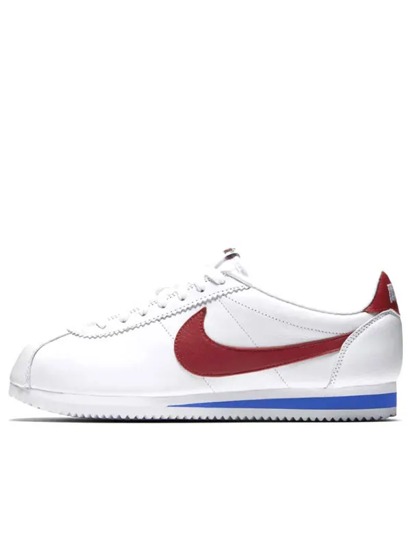 Кроссовки классические cortez кожа qs Nike — изображение 1 из 4, белый/синий/красный