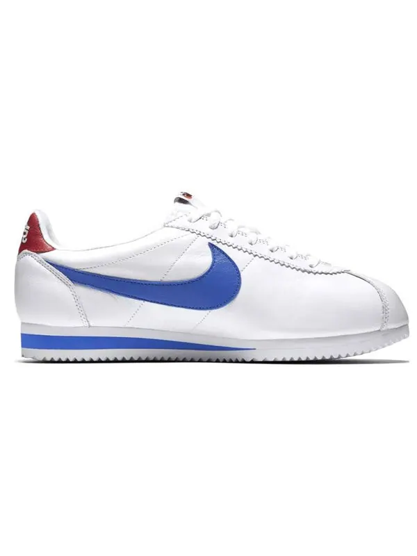Кроссовки классические cortez кожа qs Nike — изображение 2 из 4, белый/синий/красный