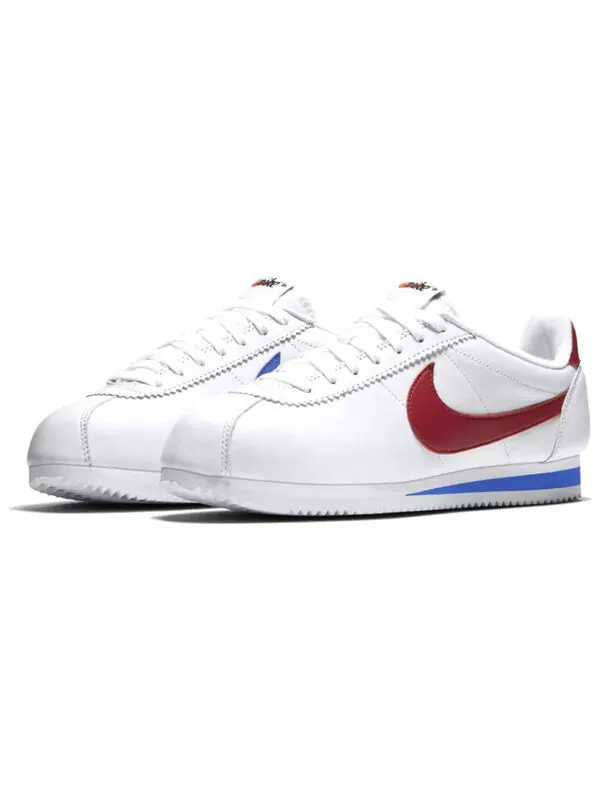 Кроссовки классические cortez кожа qs Nike — изображение 3 из 4, белый/синий/красный