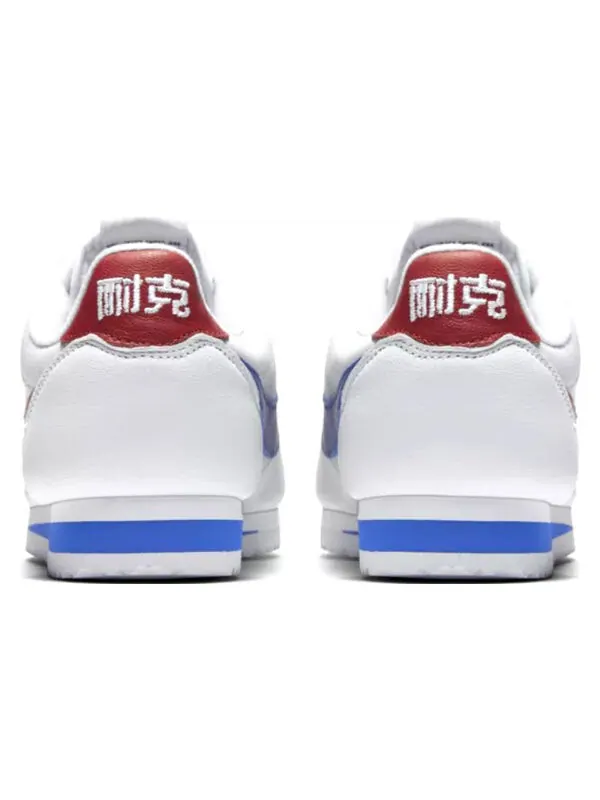 Кроссовки классические cortez кожа qs Nike — изображение 4 из 4, белый/синий/красный
