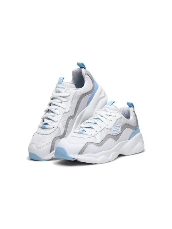 Кроссовки dlites airy 'white blue' Skechers — изображение 3 из 4, белый/синий