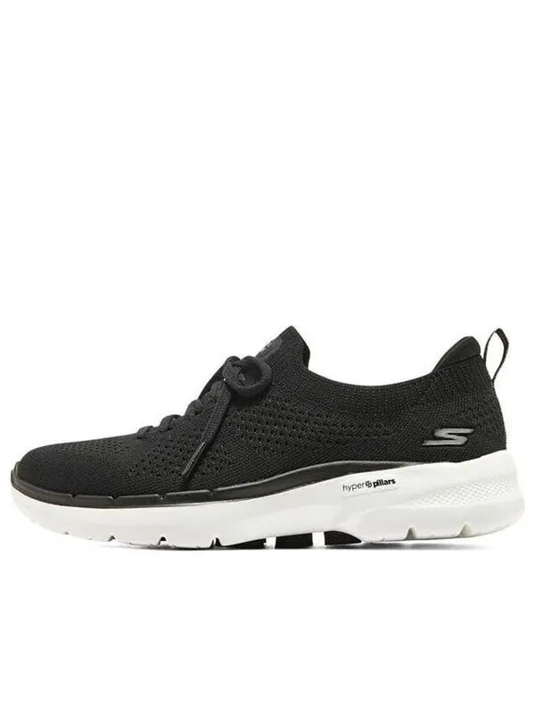 Кроссовки go walk 6 'black white' Skechers — изображение 1 из 4, черный/белый