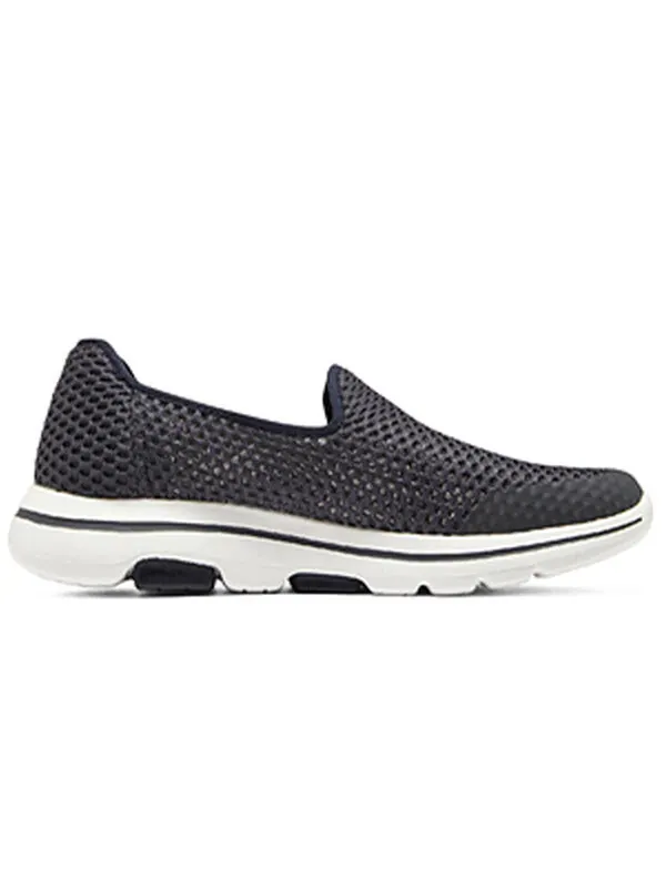 Кроссовки go walk 5 shoes 'dark grey' Skechers — изображение 2 из 4, темный серый/белый