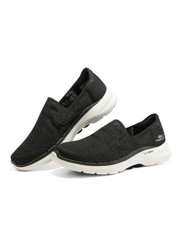 Кроссовки go walk 6 'black white' Skechers — изображение 3 из 4, черный/белый