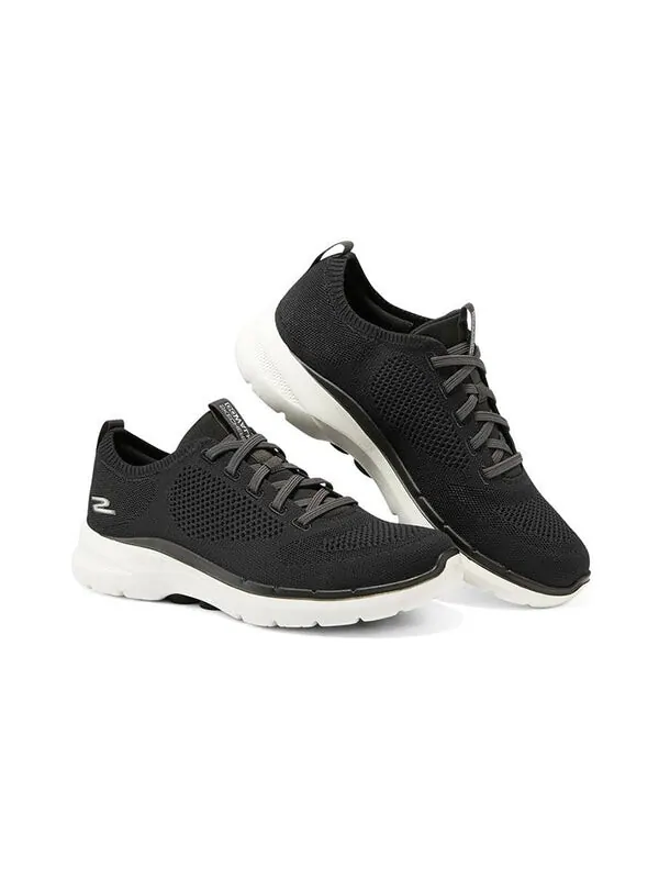 Кроссовки go walk 6 'core black white' Skechers — изображение 3 из 4, черный/белый