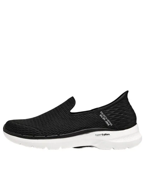 Кроссовки go walk 6 shoes 'black white' Skechers — изображение 1 из 4, черный/белый