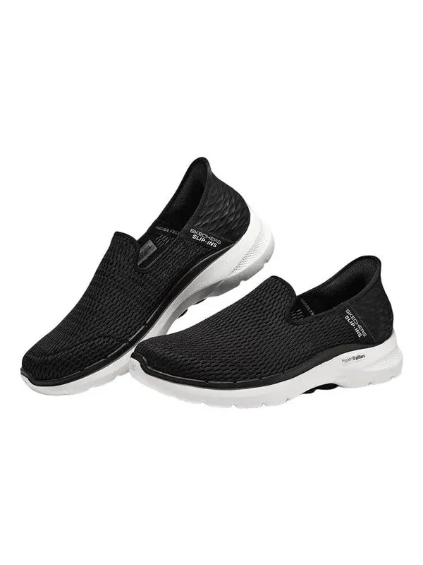 Кроссовки go walk 6 shoes 'black white' Skechers — изображение 3 из 4, черный/белый